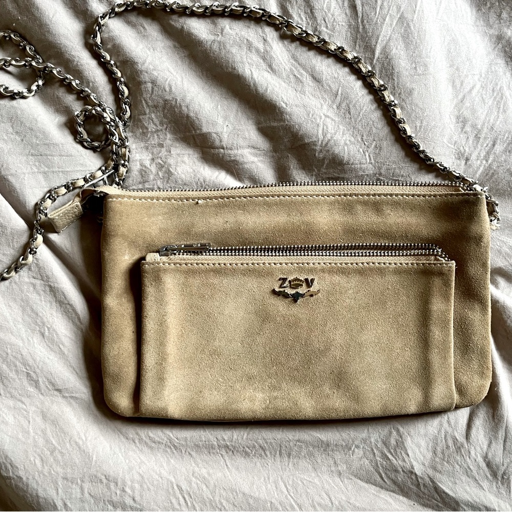 Zadig & Voltaire Suede Taupe Crossbody